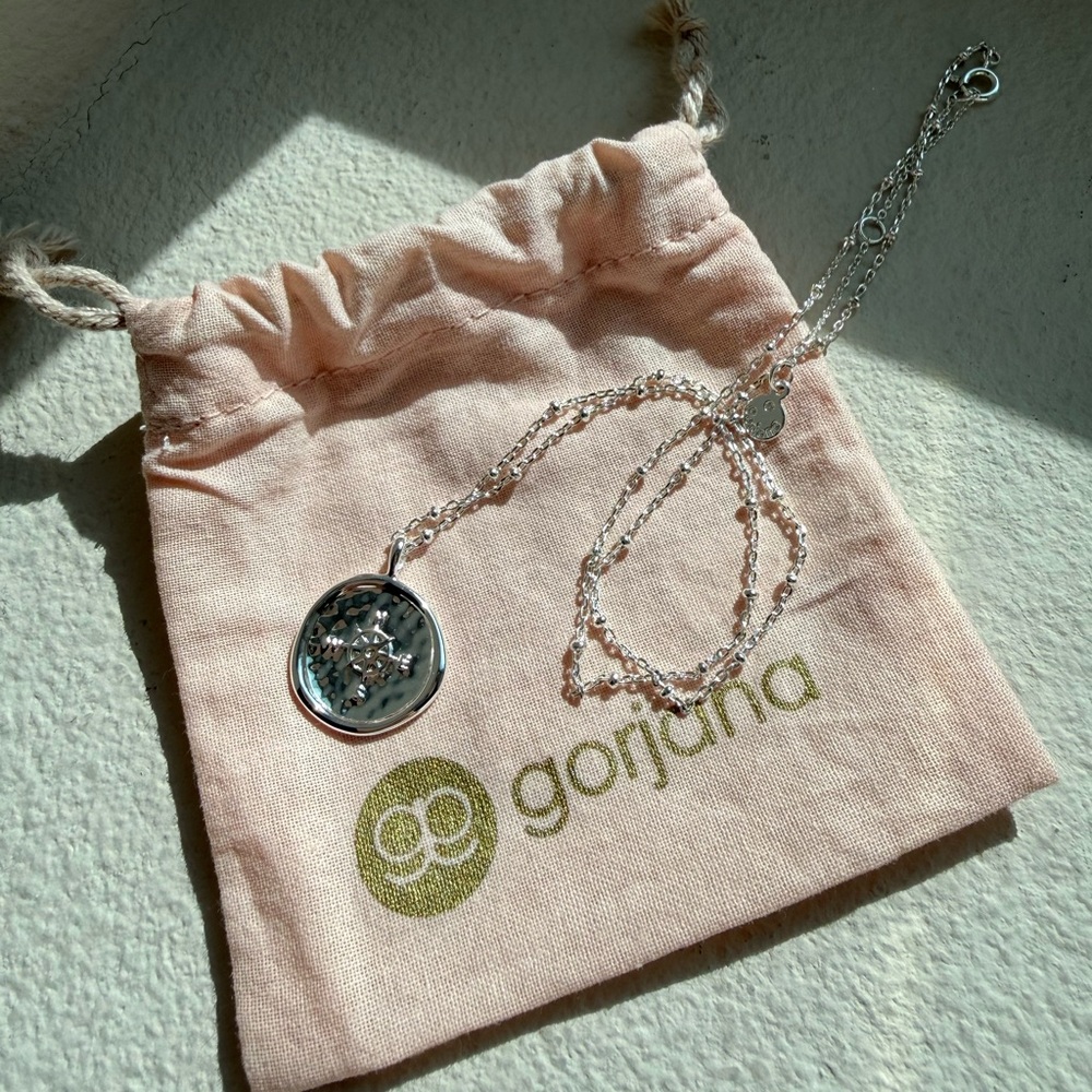 Gorjana Compass Coin Necklace